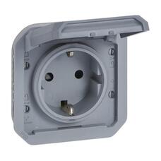 PLEXO 1-OSAINEN PISTORASIA HARMAA IP55