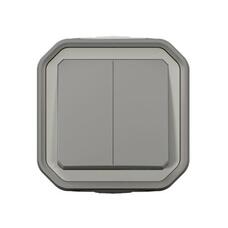 PLEXO 6+6-KYTKIN PINTA HARMAA IP55