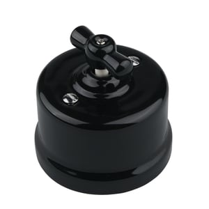 FND PINTA 6/1-VÄÄNTÖKYTKIN MUSTA POSLIINI