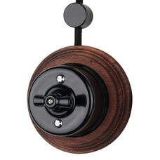 FND PINTA VÄÄNTÖ 1-PAINIKE MUSTA POSLIINI