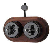 FND PINTA VÄÄNTÖ 1-PAINIKE MUSTA POSLIINI