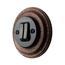 FND 6+6-KYTKIN MUSTA POSLIINI