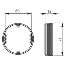 PMR94 KOROTUSRENGAS KOJERASIOILLE 13MM